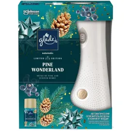 АНОНС: <a href="https://mixmart.info/bytovaya-himiya/sredstva-dlya-uborki/osvezhiteli-vozduha/90364/" target="_blank" title="Перейти на сайт владельца" rel="nofollow" style="font-weight:bold">Автоматический освежитель воздуха+сменный баллон Glade «Pine Wonderland», 269 мл.</a><br><span style="font-style:italic"></span>