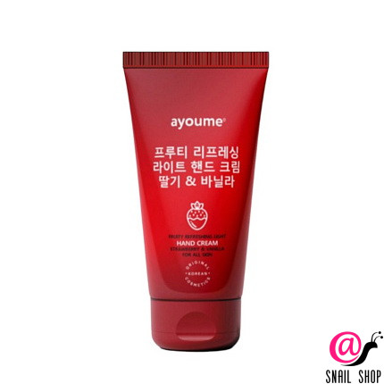 <a href="https://snail-shop.ru/product/ayoume-krem-dlja-ruk-s-klubnikoj-i-vanilju-fruity-refreshing-light-hand-cream/" target="_blank" title="Перейти на сайт владельца" rel="nofollow" style="font-weight:bold">AYOUME Крем для рук с КЛУБНИКОЙ и ВАНИЛЬЮ Fruity Refreshing Light Hand Cream</a><br><span style="font-style:italic">Интернет-магазин корейской косметики и аксессуаров</span>