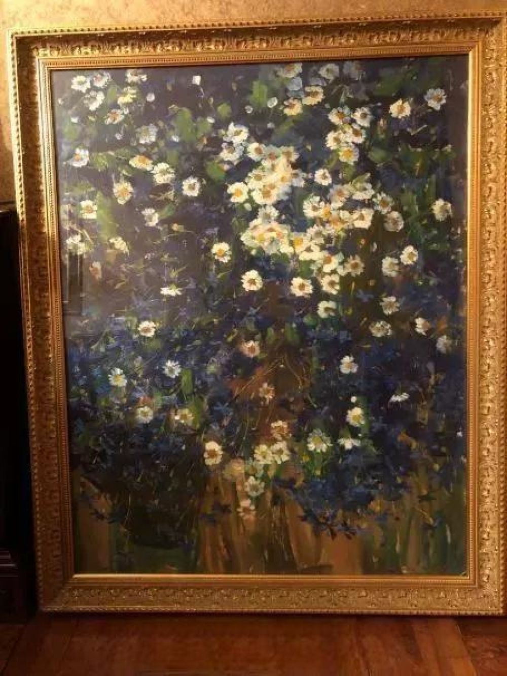 картина В.И. Ковтун "Васильки с ромашками" (100х79, холст, масло)