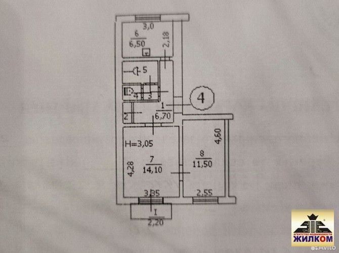 Квартира, 2-комн., 44.66 м², ДНР, Макеевка, Червоногвардейский р-н