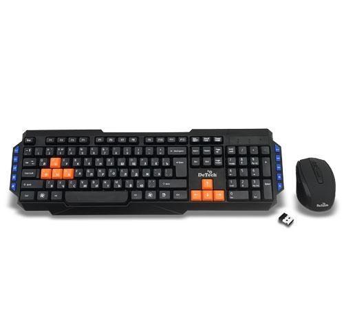 Беспроводные клавиатура и мышь DeTech DT-304W