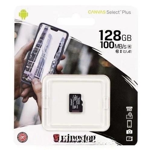 Карта памяти Micro SDXC 128GB Kingston Canvas; UHS-I; Class 10