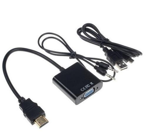 Переходник видео HDMI - VGA audio доп. питание Adapter
